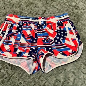 Patriotic Print Women's Shorts